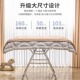 美厨物语晾衣架落地折叠室内家用阳台铝合金晾衣杆晒被子神器