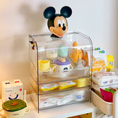 宝宝奶瓶收纳箱收纳盒沥水架婴儿餐具放碗筷辅食工具置物架柜防尘