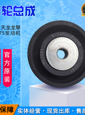 东风天龙DDI75 X7 国五发动机皮带风扇张紧轮 惰轮 8104100-E4200