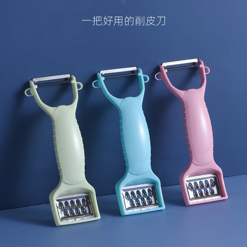 不锈钢土豆刮皮刀器刨丝神器削双头多功能刨刀罗卜红薯水果创削刀