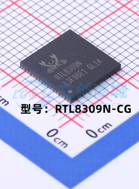 全新原装 RTL8309N-CG 封装QFN-64 网络交换机以太网控制器IC芯片