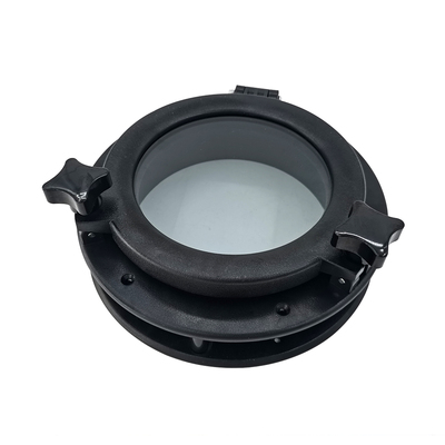 黑色圆形防爆钢化玻璃游艇船用房车舷窗天窗玻璃窗装饰窗水密窗