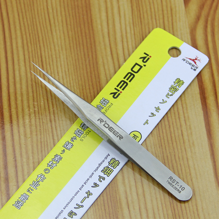 正宗飞鹿加硬不锈钢镊子