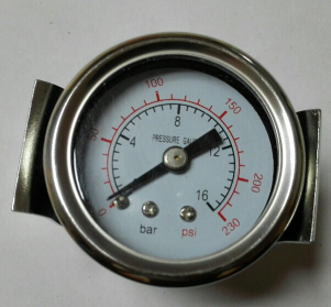 轴向支架卡接式压力表直