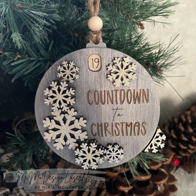 3D Santa Countdown to Christmas Ornament 圣诞转盘倒计时装饰