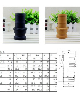 PP快速接头E型化工耐酸碱快速接头公头 皮管软管阳端快接E200E300