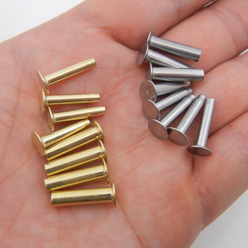 黄铜空心铆钉手工户外刀