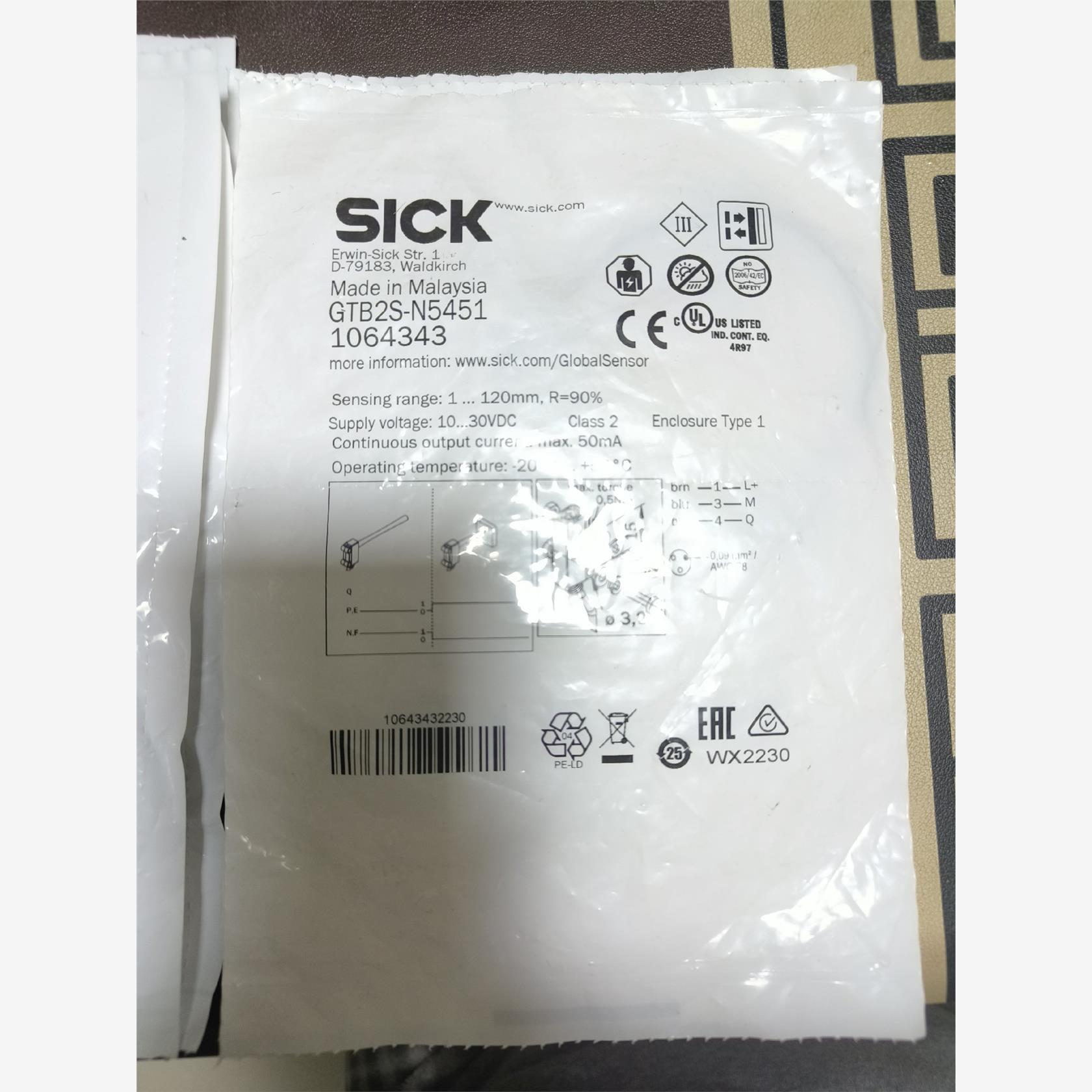 德国SICK西克GTB2S-N5451货号1064343，全