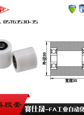 厂家供应赛仕晟BST63530-35塑料高承载胶套 输送带专用加长滚轮
