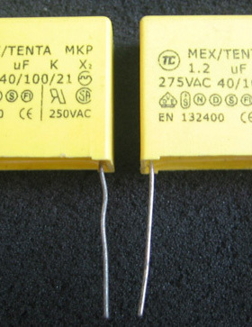国产 MEX/TENTA 1.2u275V AC MKP薄膜电容