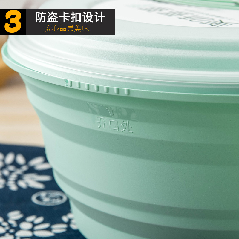 彩色美式圆形一次性快餐