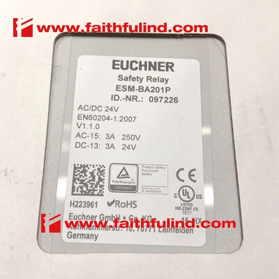 议价Euchner 097226 安士能安全继电器 ESM-BA201P