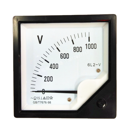 6L2 1000V 交流电压表 面板表 6c2 1KV 直流指针式电压表 1.5KV