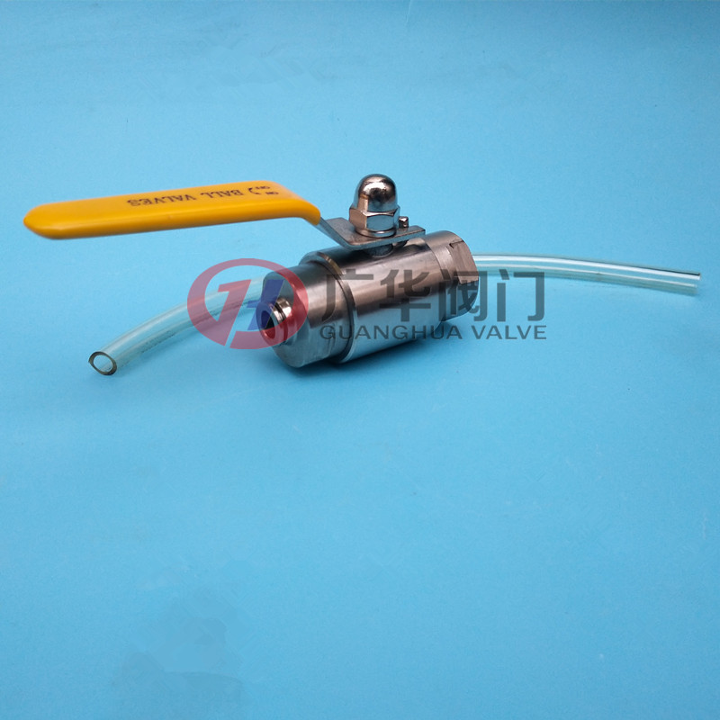 气源球阀快插PU塑料管QG.QY1-64P内螺纹转快拔式气管直通手阀G1/2