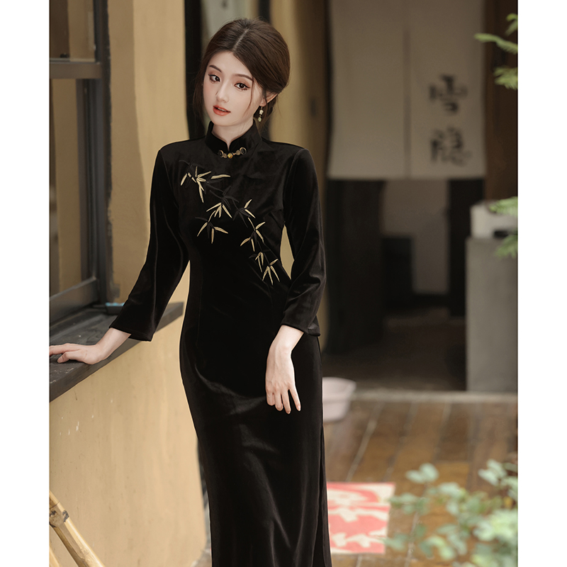 东方韵美高端改良旗袍秋