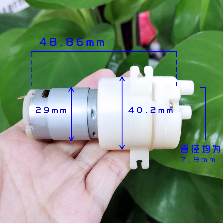 DC12v 385隔膜自吸2米高水泵 大流量高杨程 茶具 鱼缸水泵