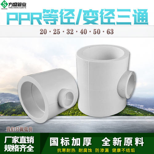 异径变三通寸分水管件配