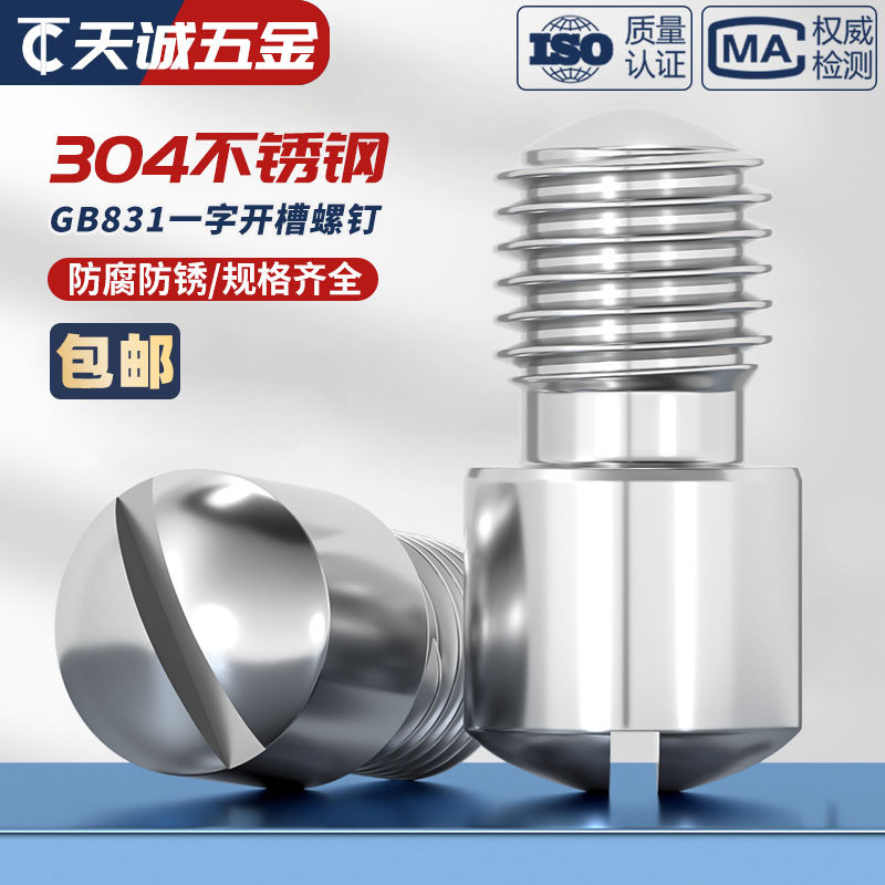 304不锈钢GB831一字开槽无头台阶/轴位螺丝钉纹销钉M2M3M4M5M6M10,户外/登山/野营/旅行用品,户外防护配件,淘宝优惠券,粉丝福利购,淘宝优惠卷