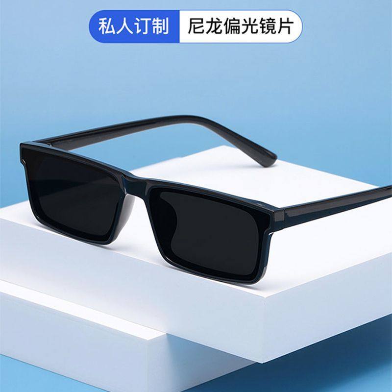小方框墨镜男款2023新款欧美太阳眼镜尼龙偏光镜开车专用防紫外线