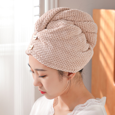 双层加厚干发帽女超强吸水速干2024新款浴帽包头发帽子免吹干发巾