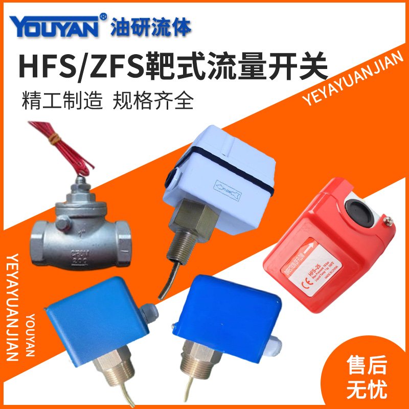 HFS-15 ZFS水流开关DFS靶式流量开关1寸DN25控制器20 LKB-01 D Bn
