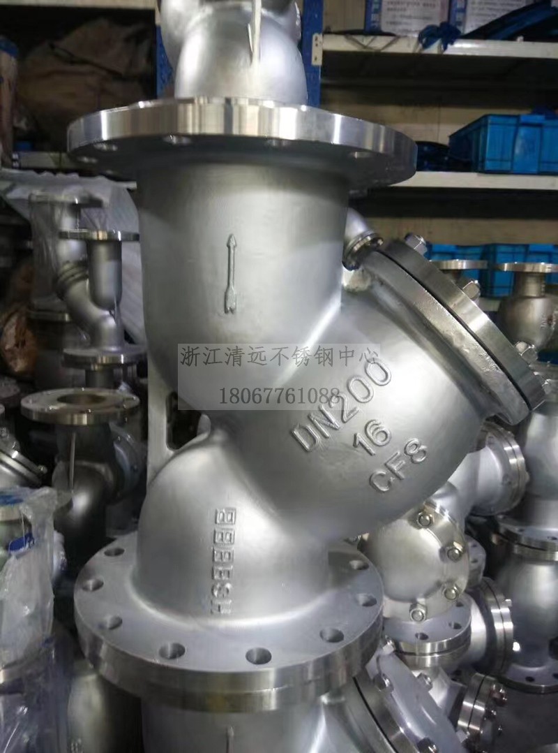 不锈钢型法兰过滤器阀大