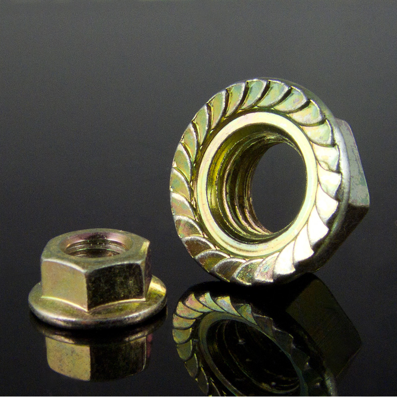 4.8级法兰螺母螺帽螺丝帽 六角法兰螺母M3M4M5M6M8M10M12M14M16