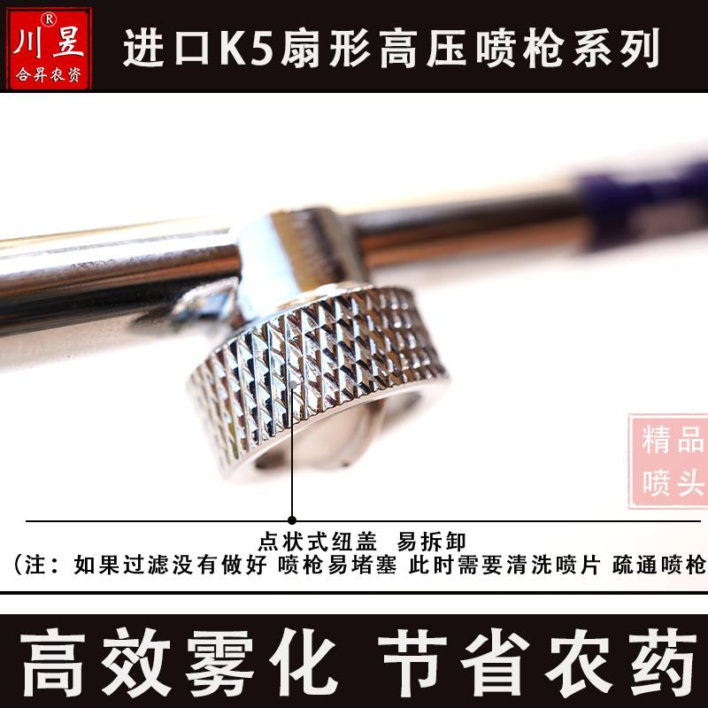 K5扇形二三四五孔J5喷枪高压蔬菜叶菜喷头喷嘴菜场专用雾化喷雾器