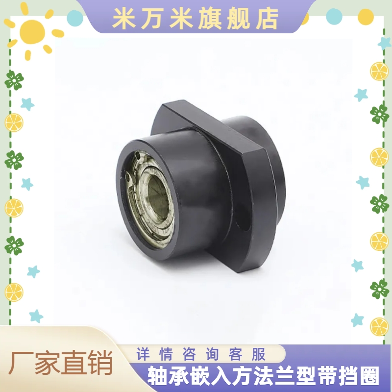 BFU51 BFU52 BFU53 BFU54 BFU56 BFU81双轴承嵌入方法兰型带挡圈