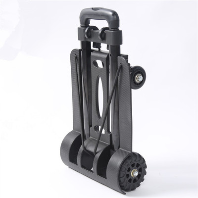 购物买菜小拉车铝合金可折叠爬楼手拉车家用便携菜篮手推拉杆拖车