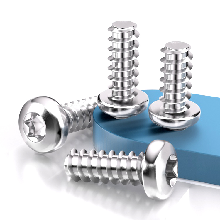 不锈钢盘头梅花平尾自攻