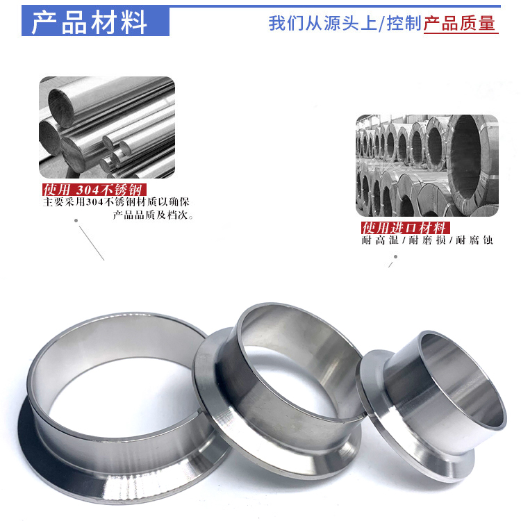 腾信不锈钢快装接头卫生