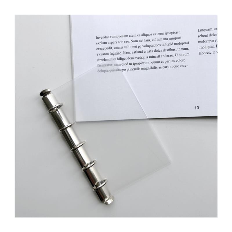 插板夹银色金属活页环手