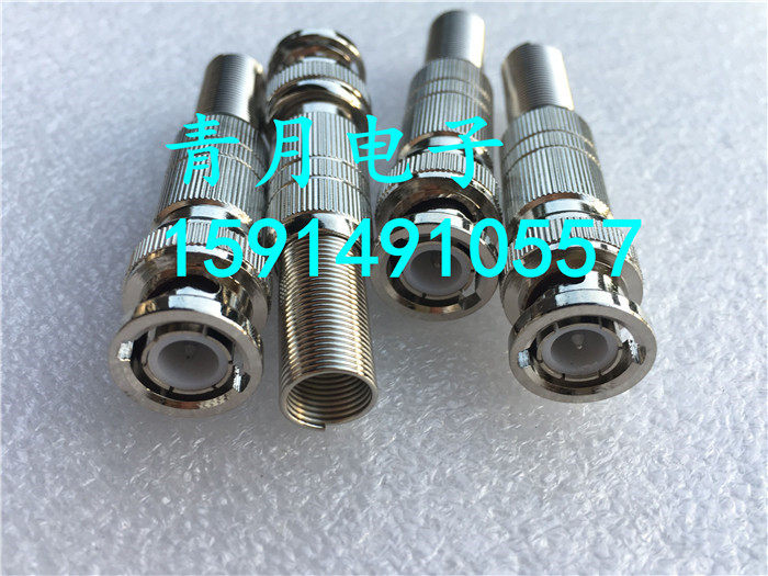 优质纯铜BNC-J-5银针50-5同轴馈线焊接头 Q9视频监控信号电缆接头