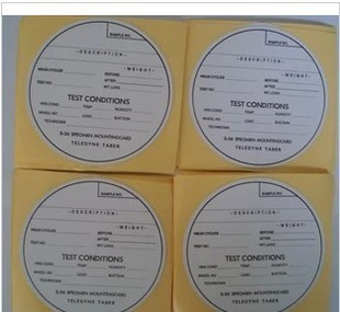 TABER贴纸 试件标签不干胶贴纸 S-36(100片/包)