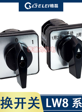 浙江格磊电器 LW8D-10/D222/C02/D404/D202/TH22/2/3组合转换开关