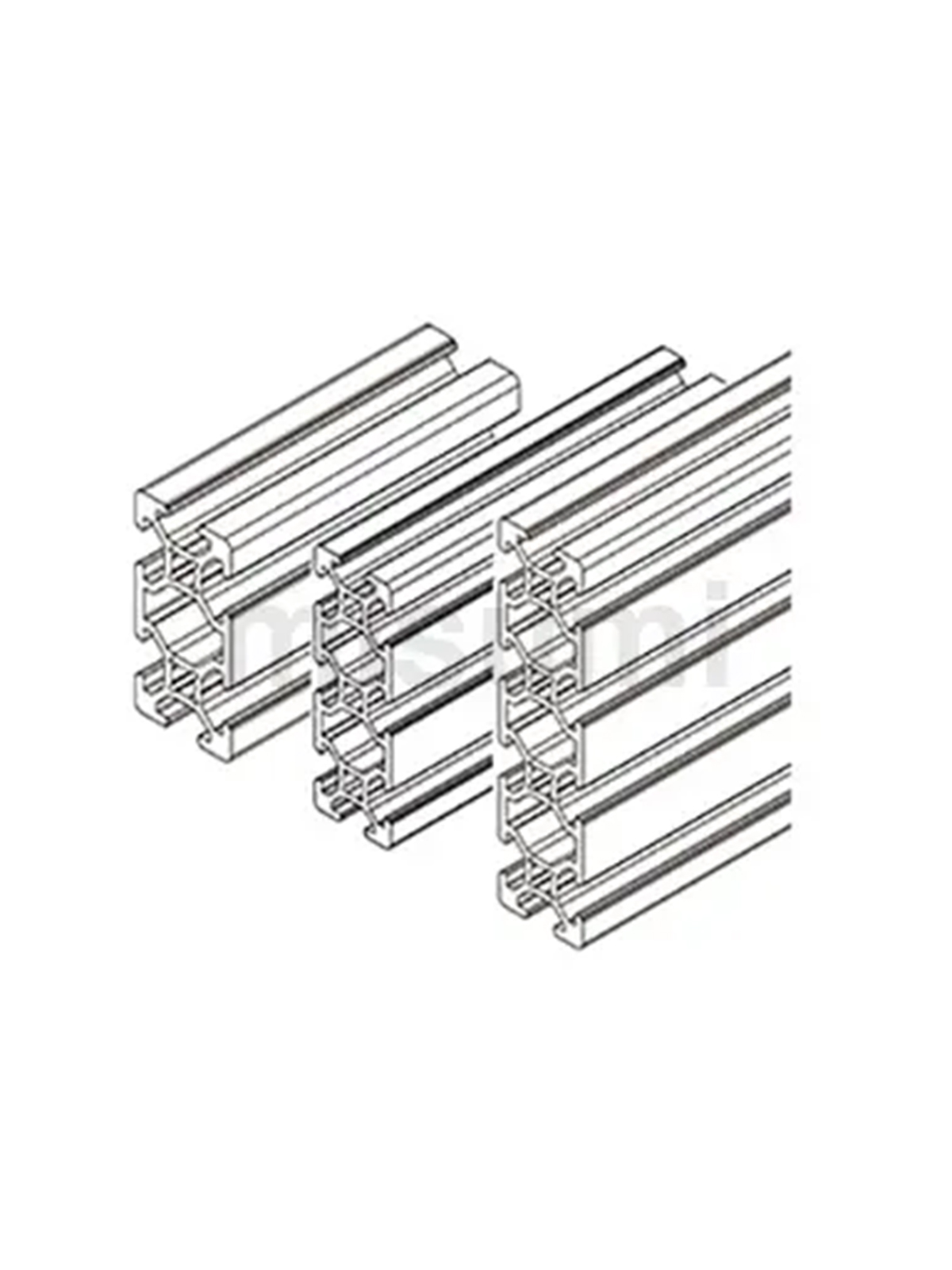 经济型 米思米 欧标20型材 槽宽6mmKLCFB6-2040-6000 MISUMI