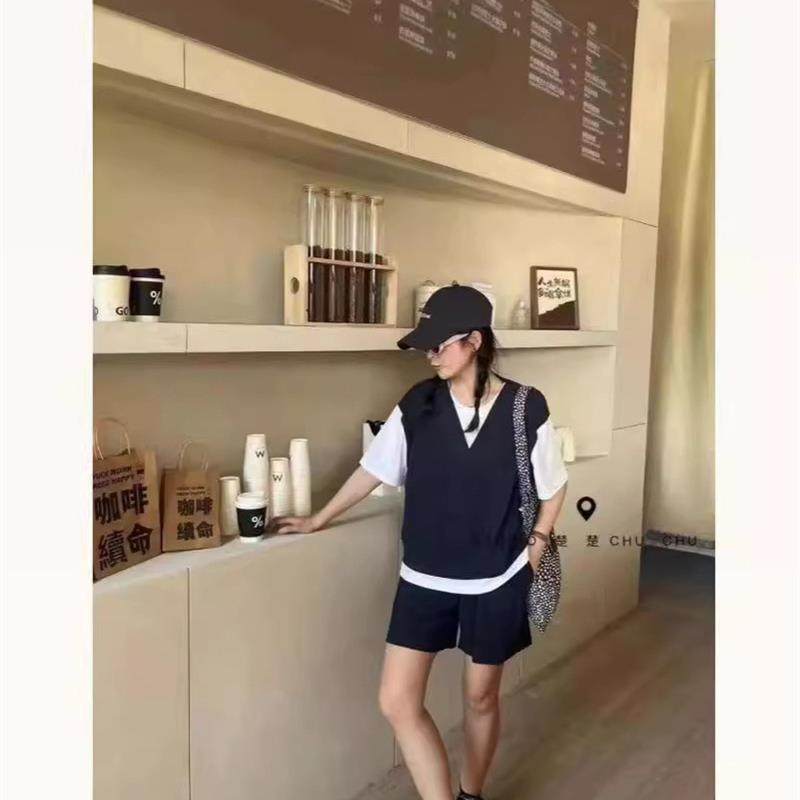 2024新款夏韩系时尚减龄休闲假两件上衣+短裤套装女显瘦百搭夏季,3C数码配件,USB多功能数码宝,淘宝优惠券,粉丝福利购,淘宝优惠卷