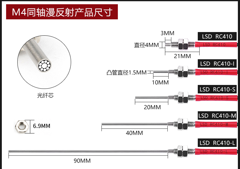 洛施达同轴光纤传感器探