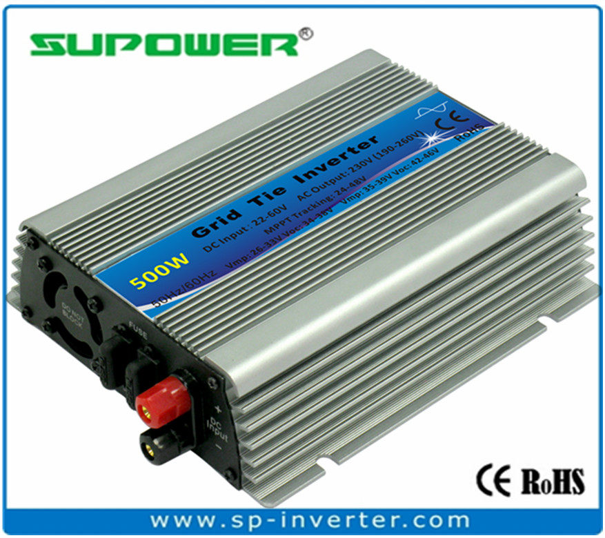 300W500W家用并网逆变器11-32V转220V太阳能发电机光伏微型逆变器