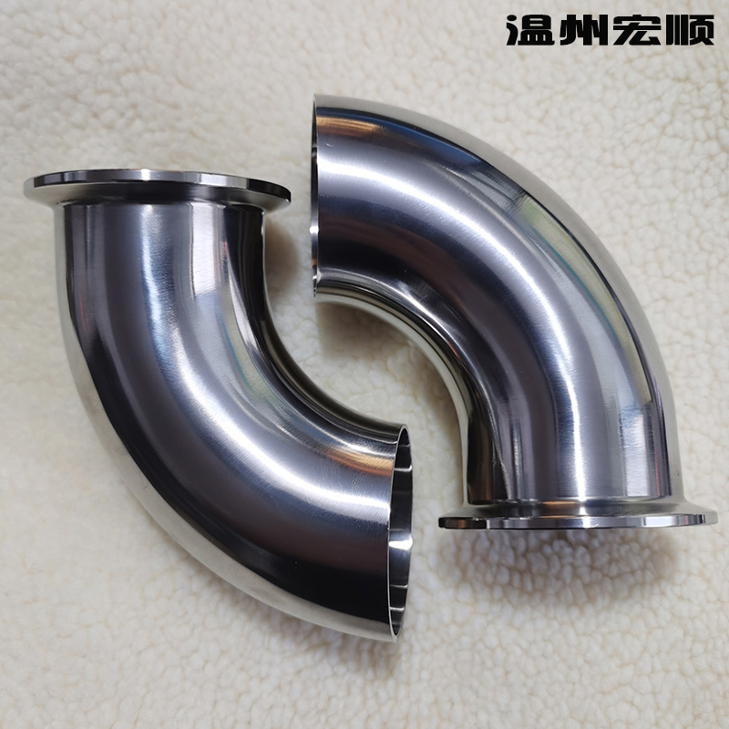 不锈钢单卡快装弯头抛光