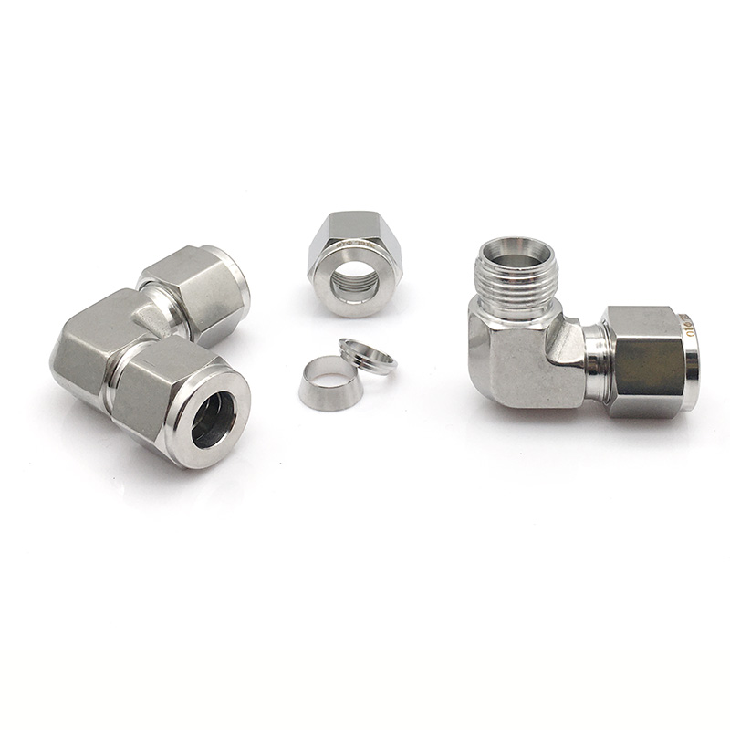 不锈钢直角卡套弯头模锻