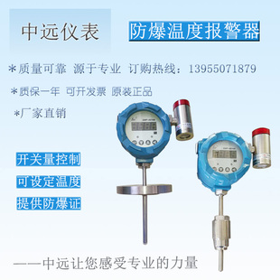双输出温度传感器 防爆型温度声光报警仪开关智能数显控制仪一体式