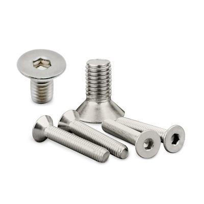 316不锈钢沉头机螺钉螺栓平头内六角螺丝钉M10x25x30x45x60x80x90