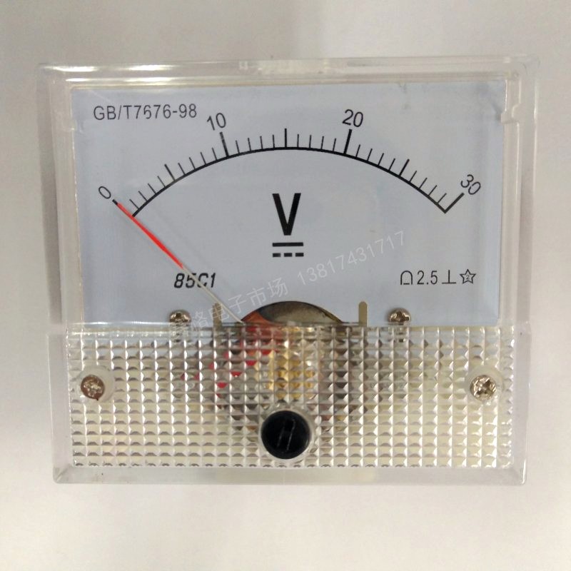 85C1-20V 30V 10v 75v 150v 15v 5v面板表 测量直流电压85C1-50V