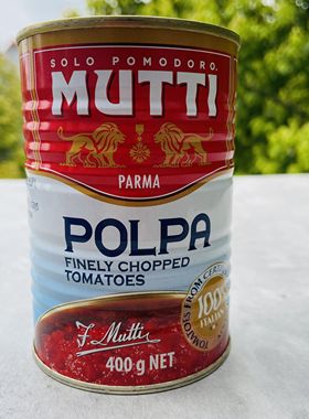 FINELY CHOPPED TOMATOES意大利进口牧蒂碎番茄罐头400g