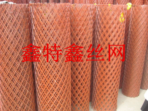 刀红色喷漆钢板网菱形铁