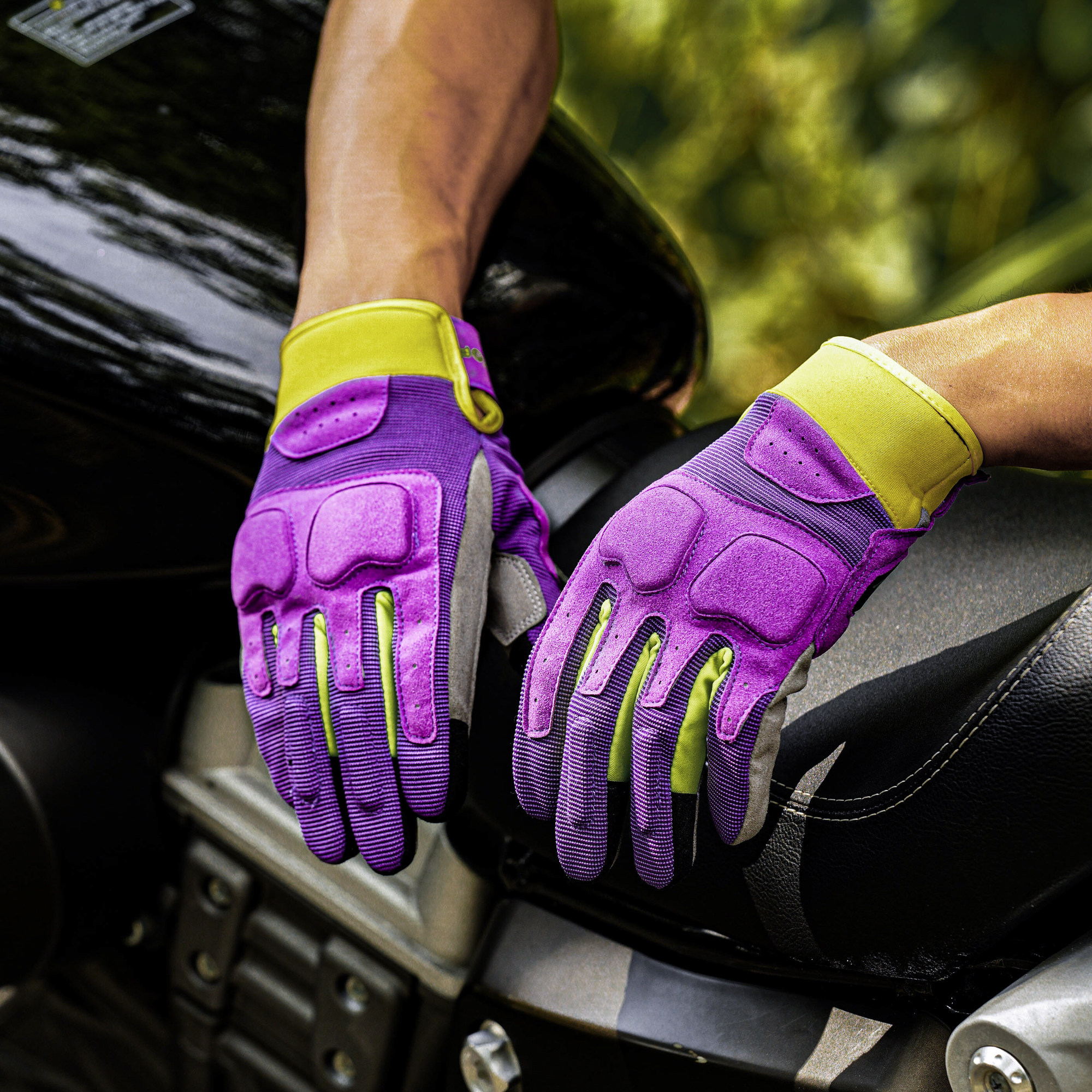 摩托车骑行手套夏季男女机车防摔透气复古薄款防风四季通用风系03