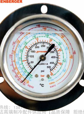 ROTHENBERGER/罗森博格埋入式高低压充油压力表-1～18/-1～38bar