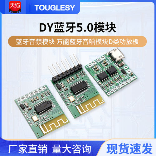 蓝牙音频模块 DIY蓝牙5.0模块 万能蓝牙音响模块D类功放板